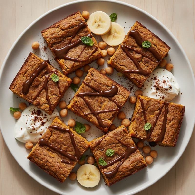 Sweet Potato Vanilla Espresso Blondies