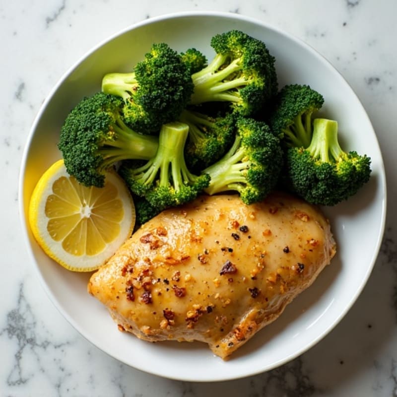 Sheet Pan Lemon Garlic Chicken and Roasted Broccoli