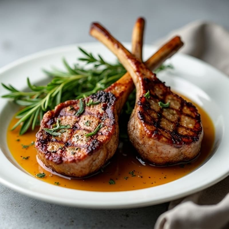 Rosemary-Garlic Grilled Lamb Chops