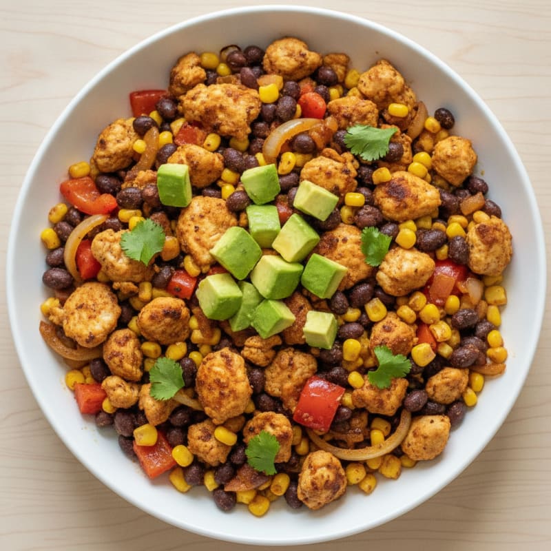 Southwest Chicken and Black Bean Skillet