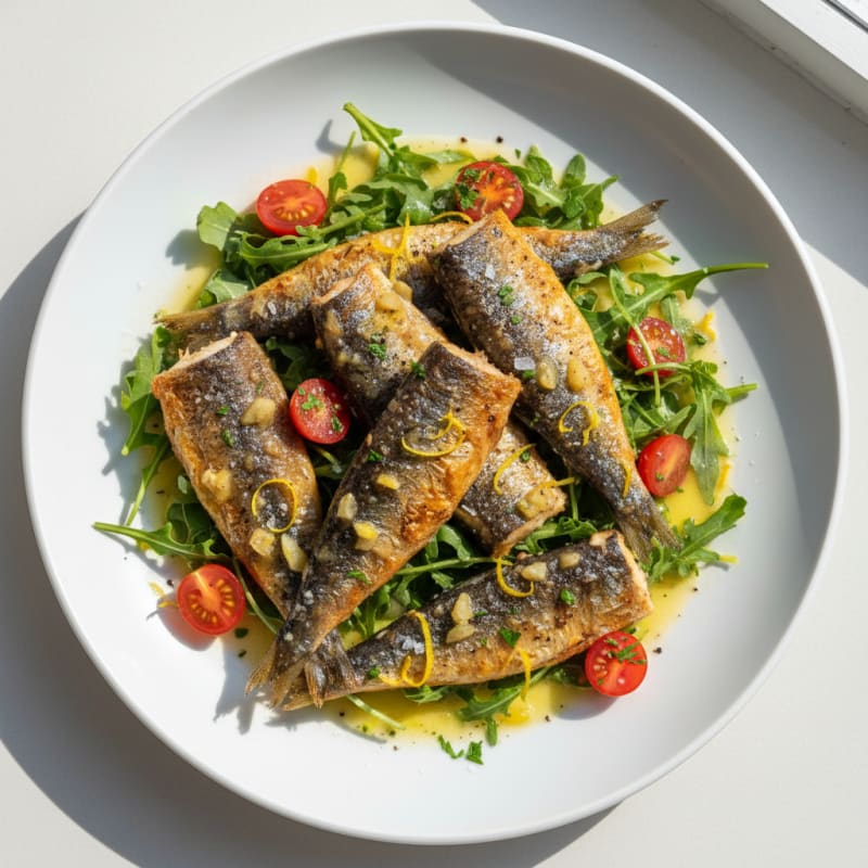 Crispy Pan-Seared Sardines with Zesty Lemon