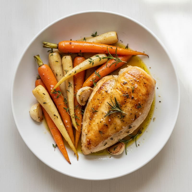 Savory Herb-Roasted Chicken with Root Vegetables
