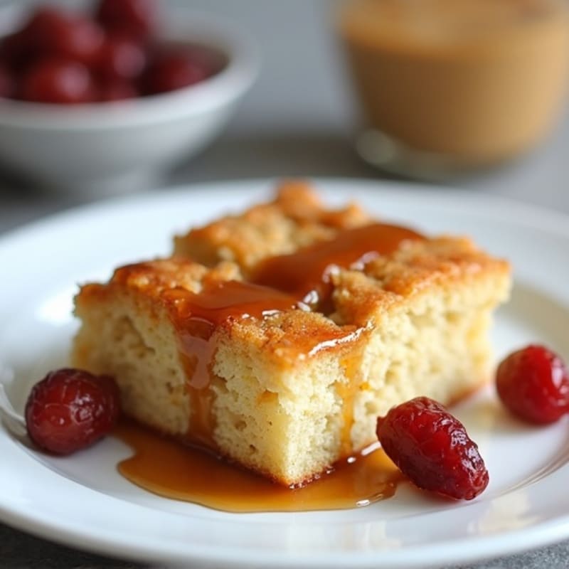Protein-Packed Date and Almond Cake with Maple Drizzle