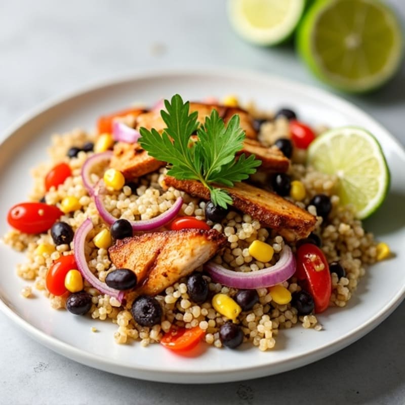 Fresh Zesty Quinoa Black Bean Salad