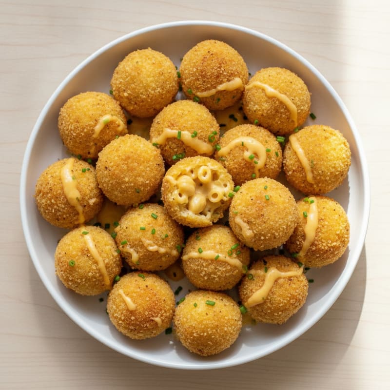 Golden Macaroni and Cheese Bites