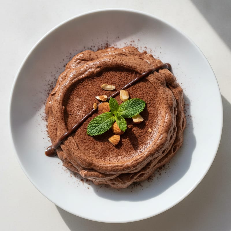 Silky Chocolate Protein Mousse with Greek Yogurt