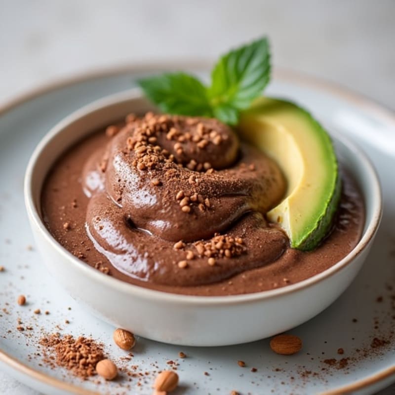 Silky Chocolate Protein Pudding with Chia Seeds
