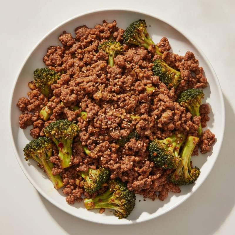 Ground Beef and Broccoli Stir-Fry