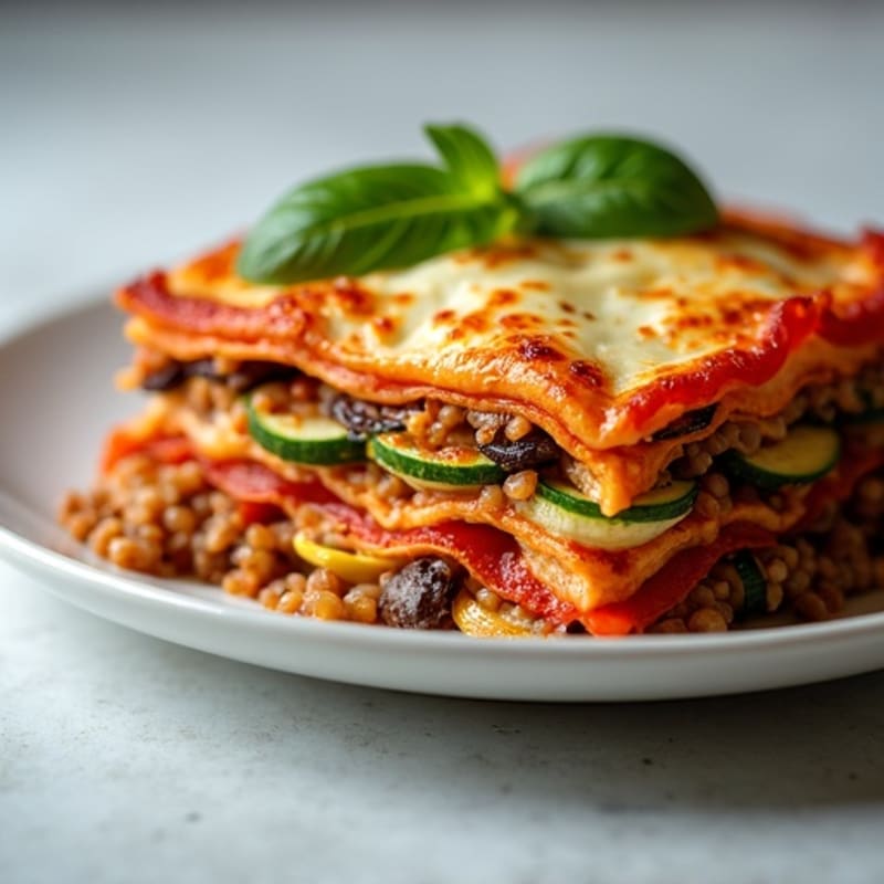 Roasted Vegetable Zucchini Lasagna