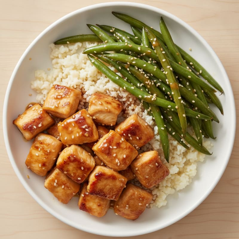 Teriyaki Chicken with Sesame Green Beans