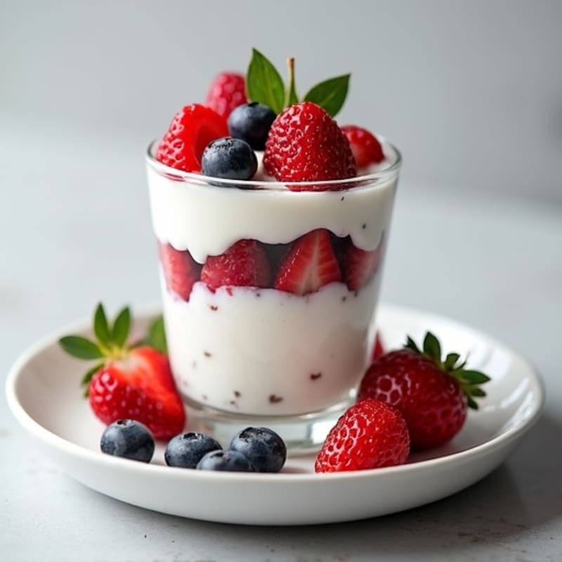 Creamy Greek Yogurt Protein Parfait with Mixed Berries