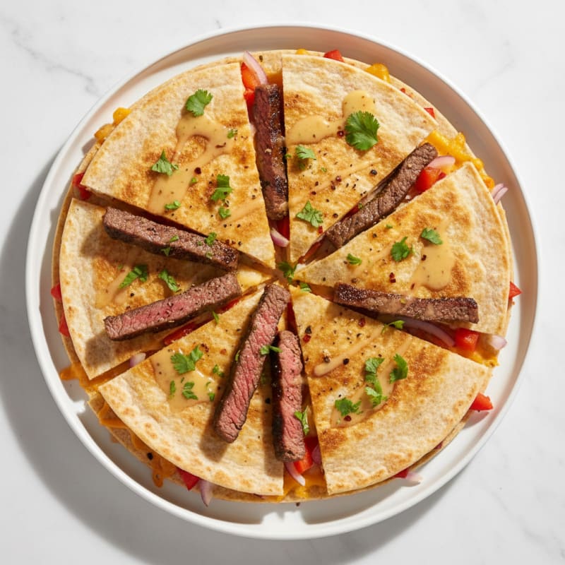 Crispy Chili-Lime Steak Quesadillas