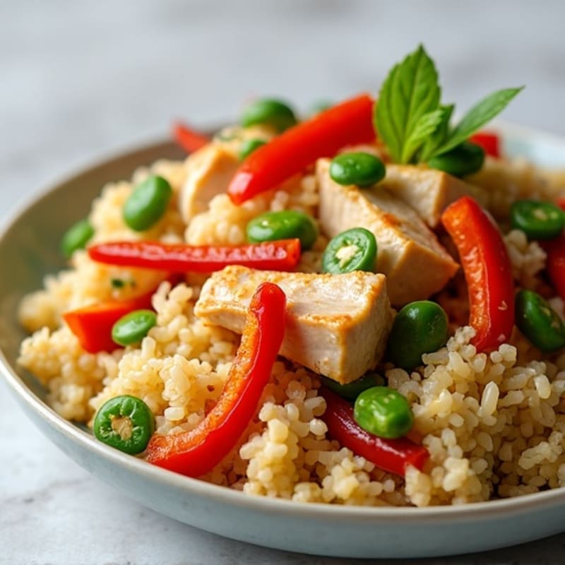Cauliflower Rice Chicken Stir-Fry