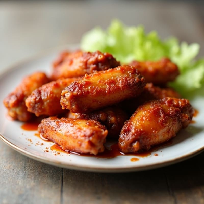 Crispy Baked Hot Honey BBQ Wings