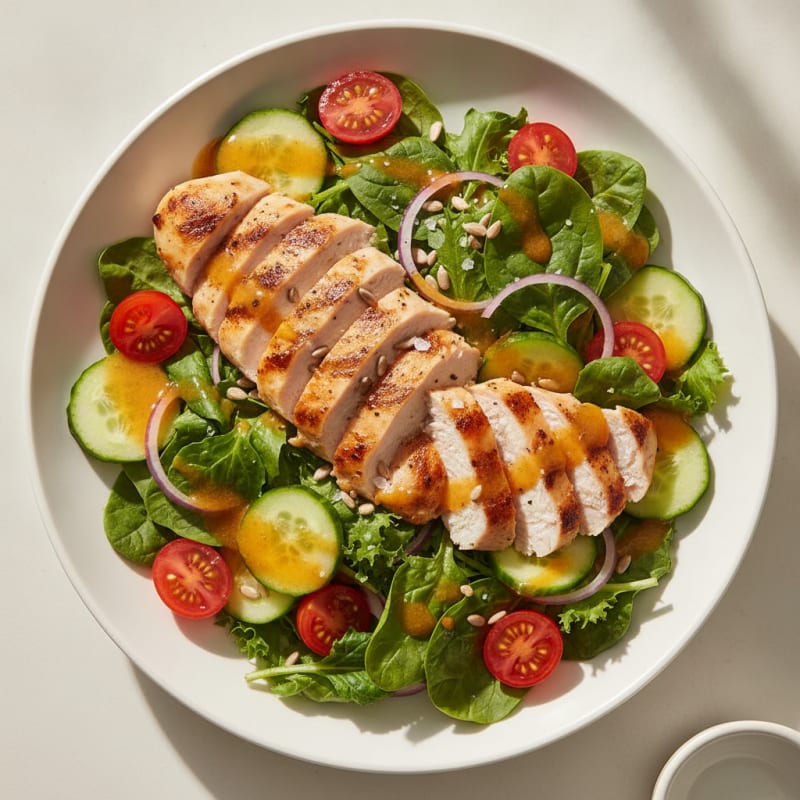 Fresh Garden Salad with Citrus Vinaigrette