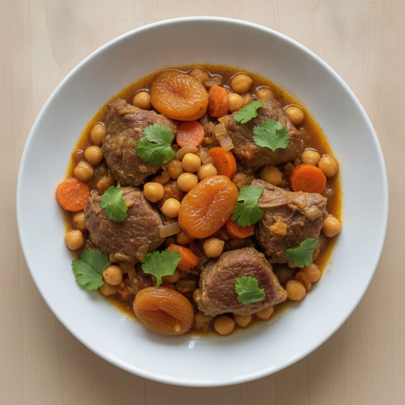 Moroccan Lamb Tagine with Apricots