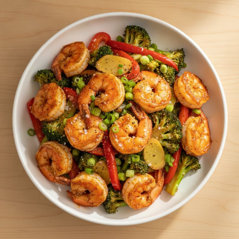 Spicy Garlic Shrimp Stir-Fry
