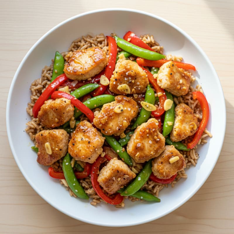 Crispy Sweet and Sour Chicken Stir-Fry