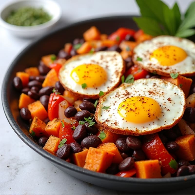 Budget-Friendly Black Bean and Sweet Potato Skillet