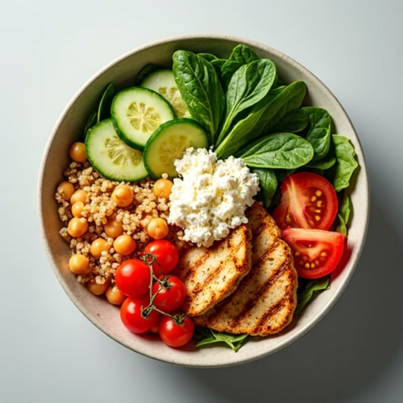 Mediterranean Quinoa Power Bowl with Chickpeas