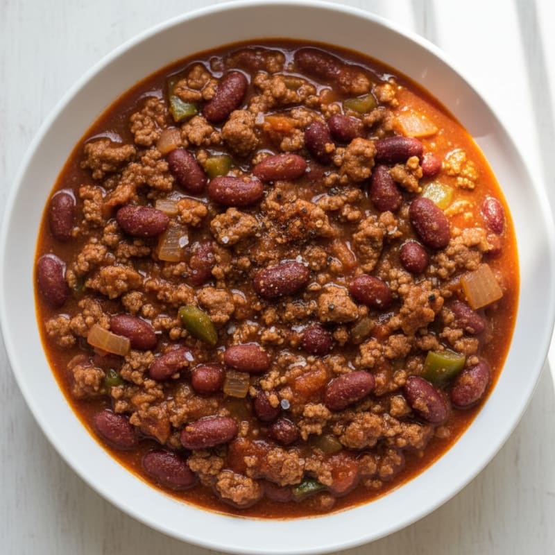 Hearty Slow Cooker Beef Chili
