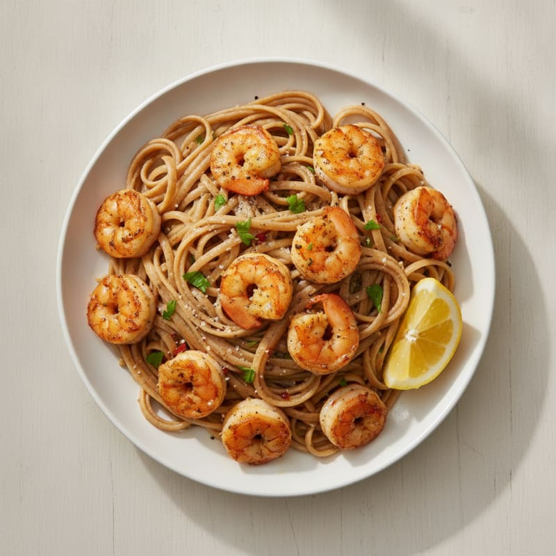 Garlic Butter Shrimp Scampi with Linguine