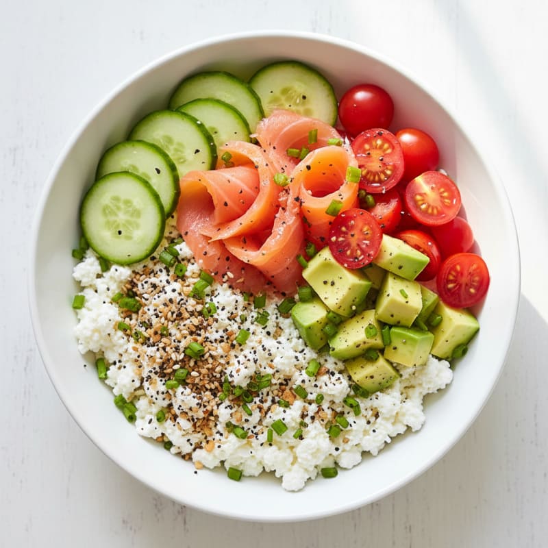 Savory Cottage Cheese Bowl