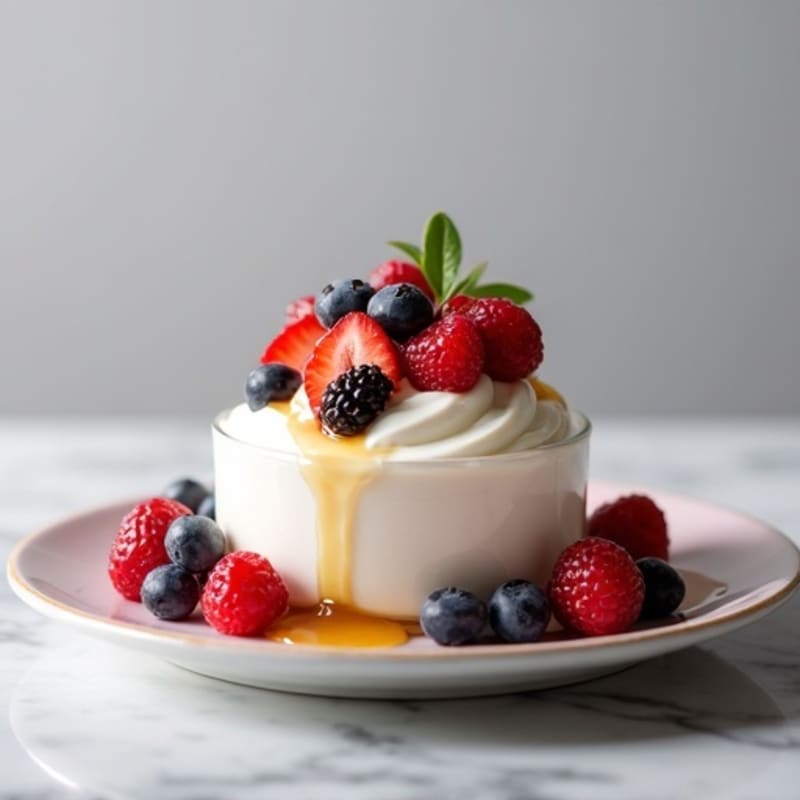 Silky Protein Greek Yogurt with Mixed Berries