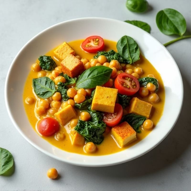 Creamy Coconut Chickpea and Spinach Curry