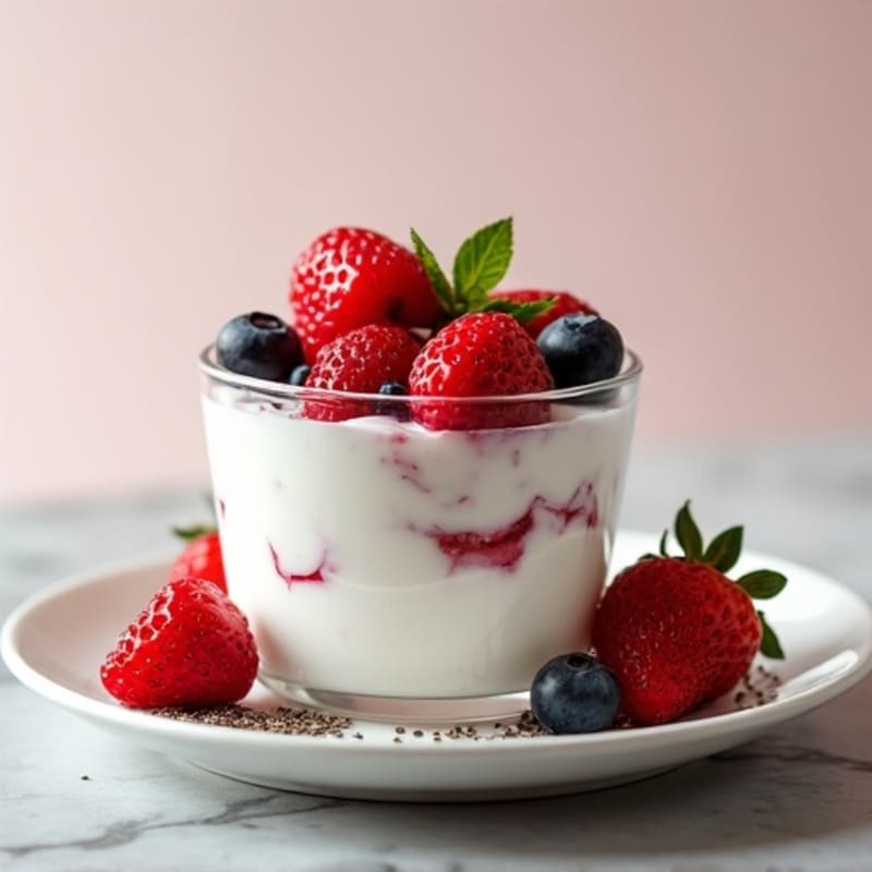 Creamy Greek Yogurt Protein Parfait with Berries