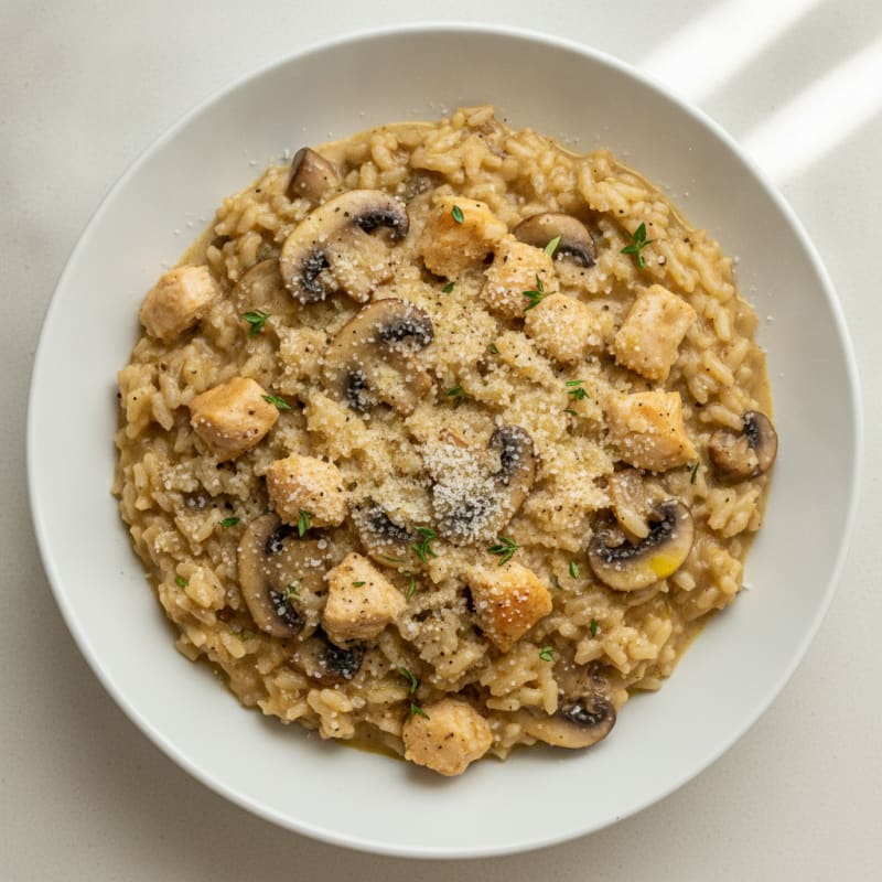 Creamy Mushroom and Parmesan Risotto