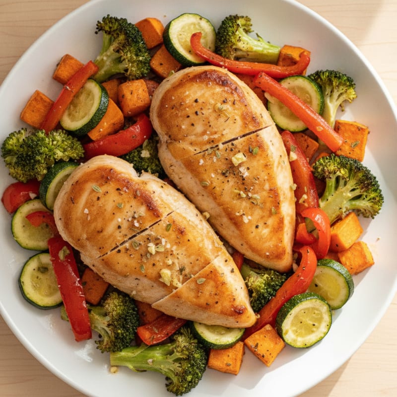 Lemon Herb Chicken and Roasted Vegetables