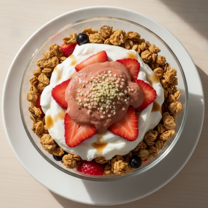 Strawberry Granola Yogurt Parfait