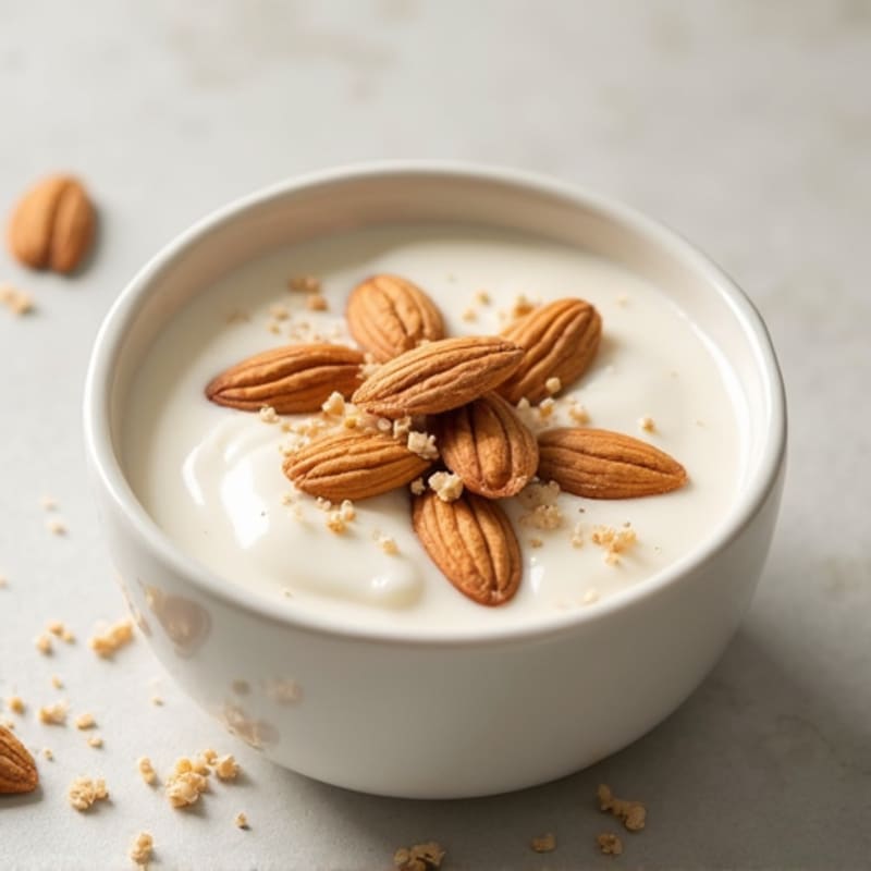 Greek Yogurt with Whey Protein and Almonds