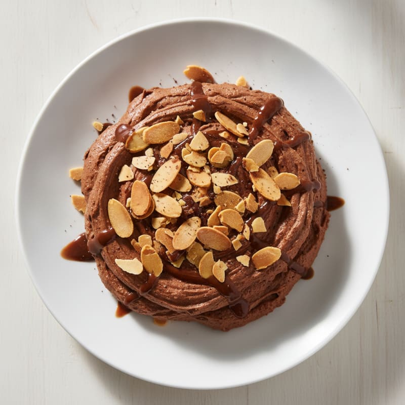 Creamy Chocolate Protein Pudding with Almond Crunch