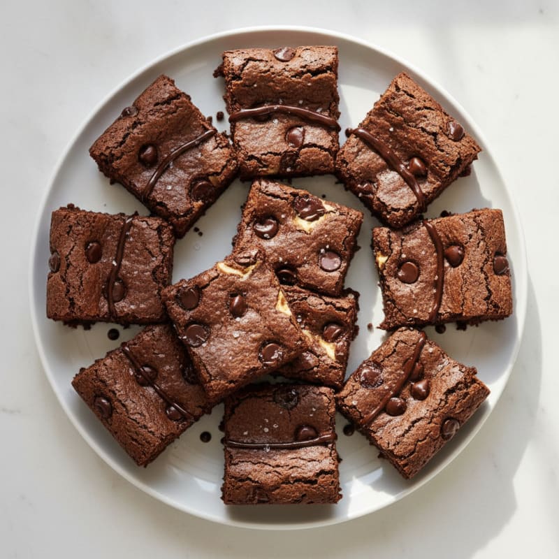 Decadent Chocolate Chip Fudge Brownies