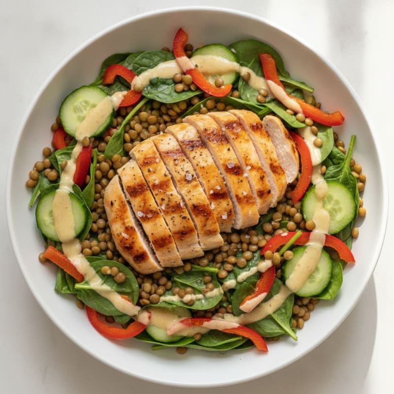 Lentil and Vegetable Power Bowl