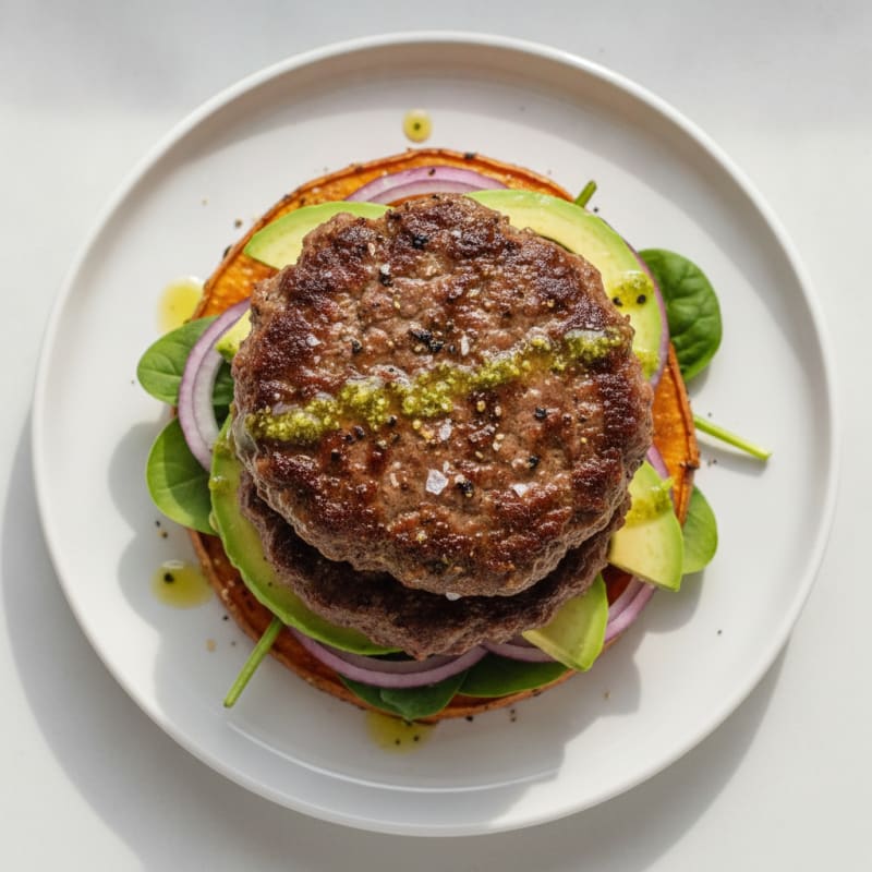 Sweet Potato and Beef Burger