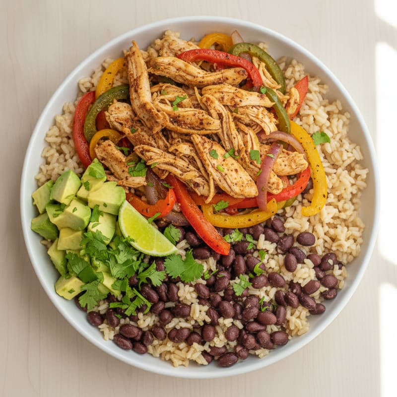 Shredded Chicken Burrito Bowl
