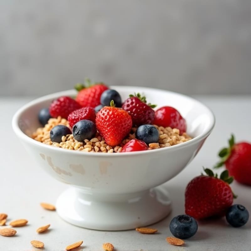 Silky Protein Yogurt Bowl with Mixed Berries