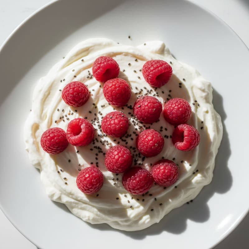 Silky Greek Yogurt Protein Mousse with Berries