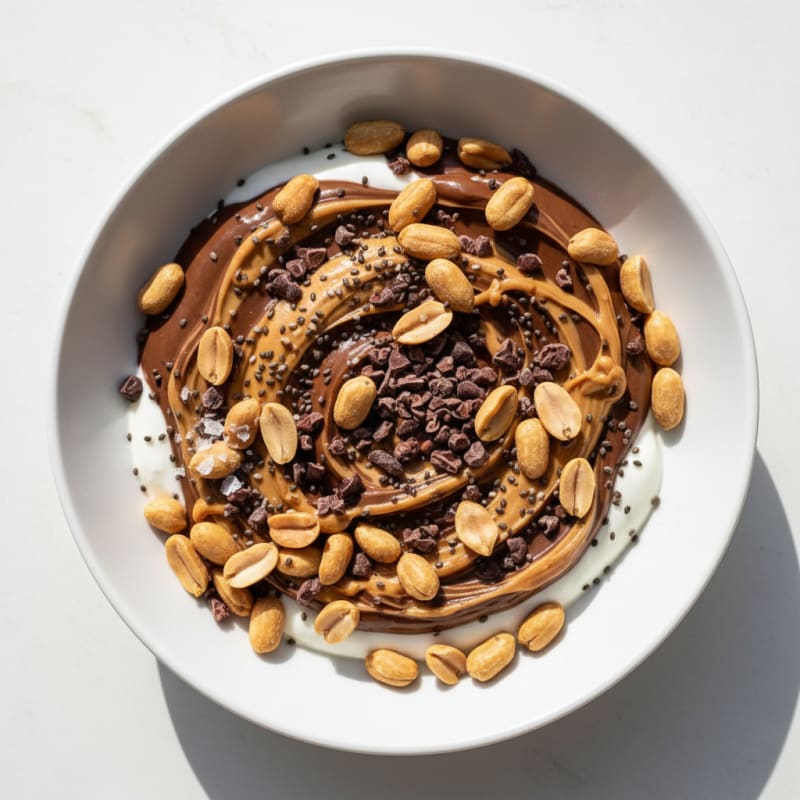 Chocolate Peanut Butter Yogurt Bowl