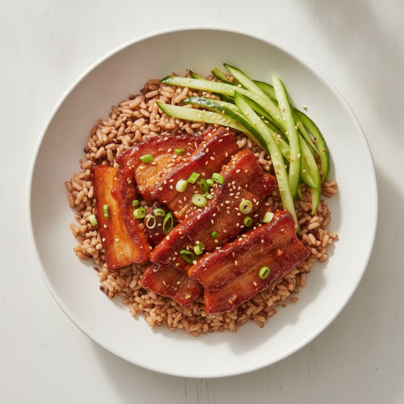 Spicy Gochujang Pork Belly Bowl