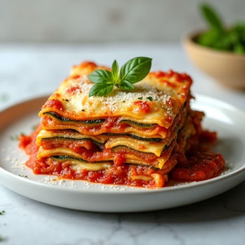 Roasted Zucchini and Eggplant Lasagna