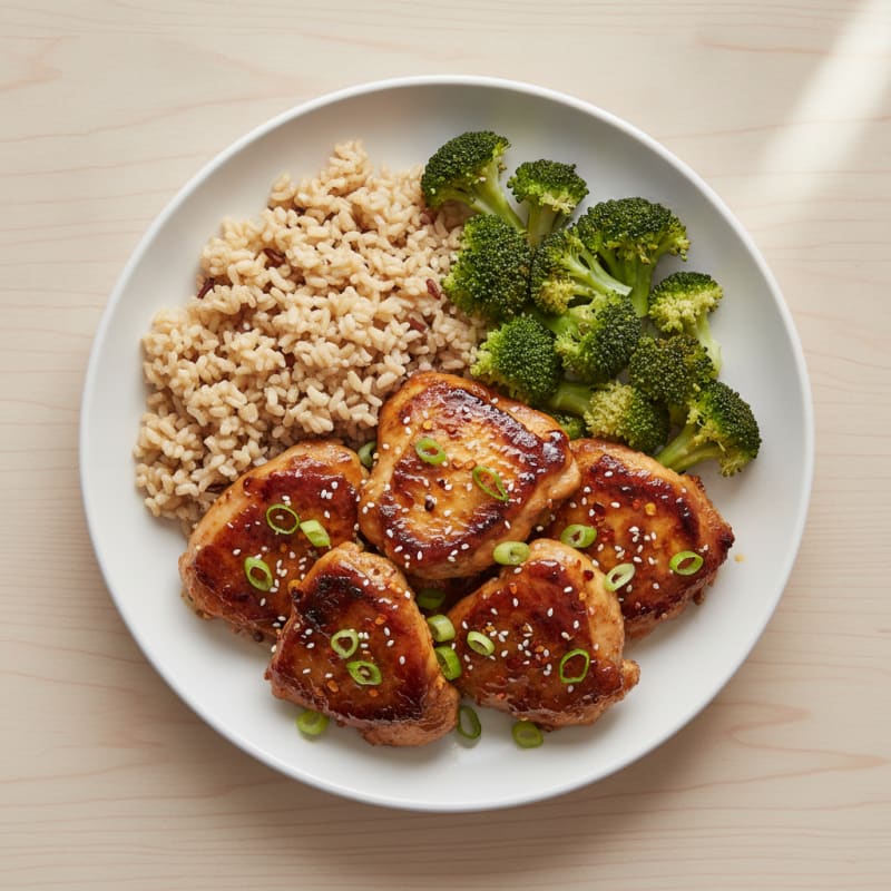 Soy-Glazed Chicken Thighs with Scallions