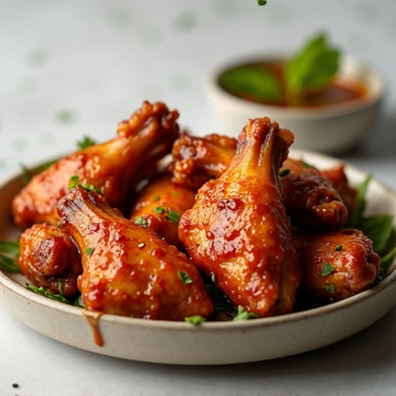 Crispy Baked Honey-Garlic Chicken Wings