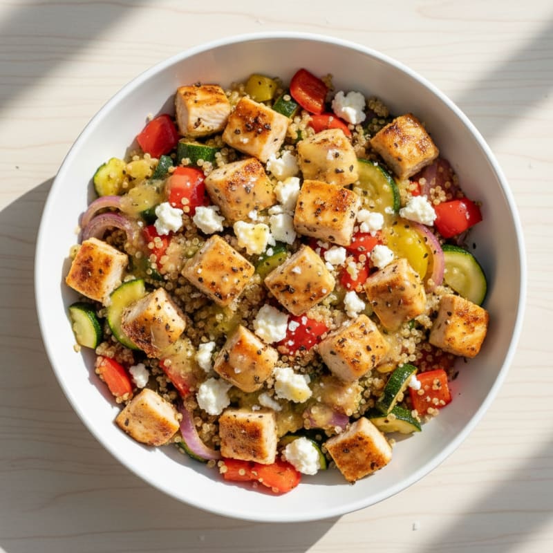 Zesty Roasted Vegetable Quinoa Bowl
