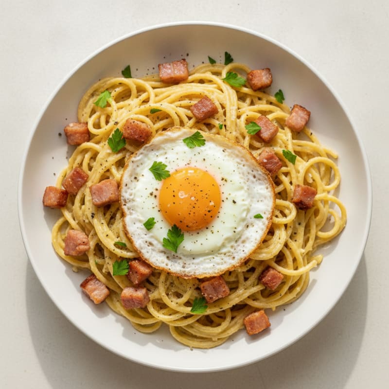 Classic Carbonara with Pancetta and Egg