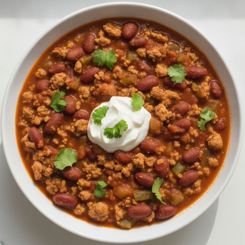 Hearty Turkey and Bean Chili