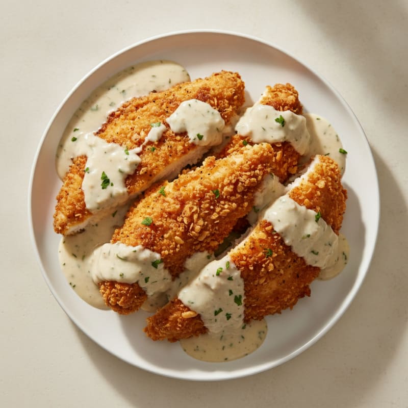 Buttermilk Fried Chicken with Creamy Gravy
